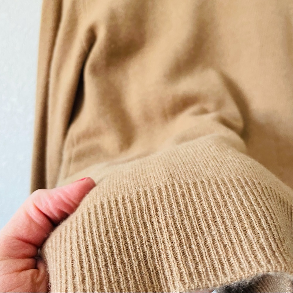 Cashmere Classic Tan Women's Sweater - Picture 9 of 16